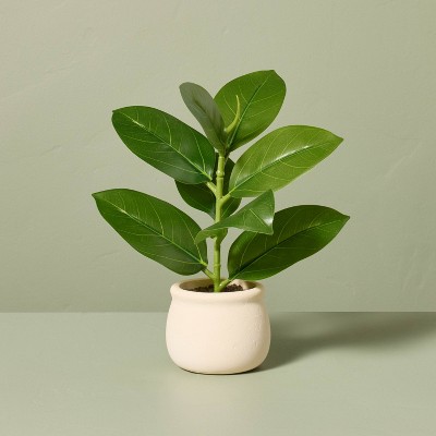 9.5" Faux Mini Green Leaf Plant - Hearth & Hand™ with Magnolia