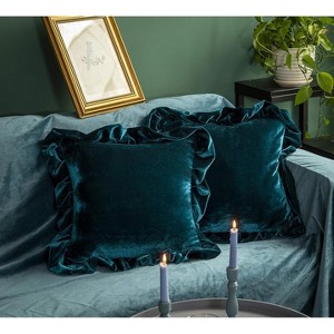 LISM 18x18 Inches Velvet Pillowcases,Decorative Throw Pillow Cover Pack of 2 - 1 of 4