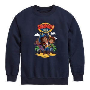Boys' - Santiago of The Sea - Santiago and Friends Logo Graphic Long Sleeve Fleece Sweatshirt - 1 of 4