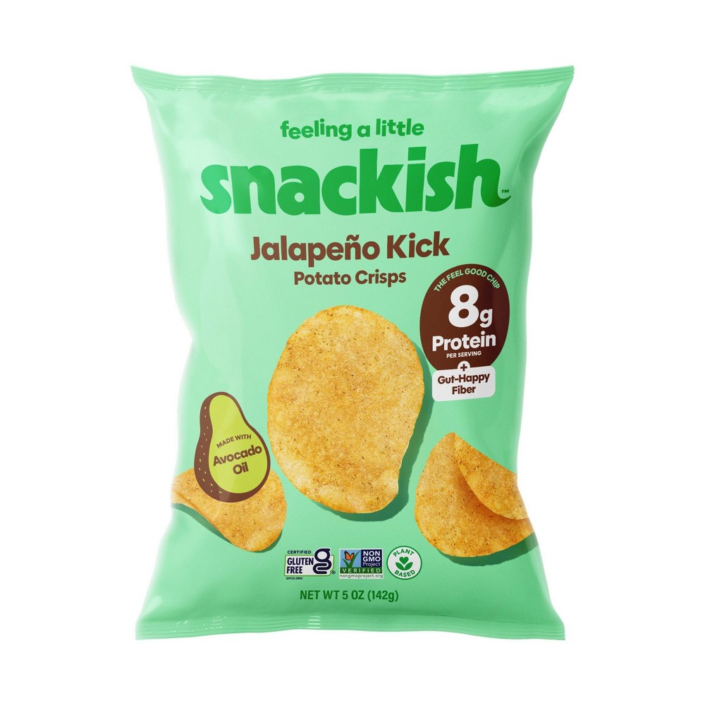 Snackish Jalapeno 8g Protein Potato Chips - 5oz