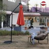 KTMBDW 10 ft Solar Umbrella Lighted Patio Umbrella Table Market Umbrella with Tilt and Crank Outdoor Umbrella for Garden, Backyard and Beach - 4 of 4