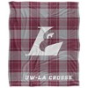 University Of Wisconsinla Crosse Campus Plaid Spirit Silky Touch Super Soft Throw Blanket 50x60 - 2 of 4