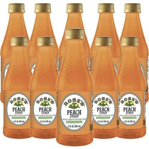 Rose’s Peach Syrup 10 Pack 12 OZ Bottle, | Perfect for Cocktails, Beverages, and Mixers - 1 of 4