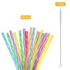Unique Bargains Reusable Colorful Printing Glass Straws with One Cleaning Brush 48 Pcs - 3 of 4