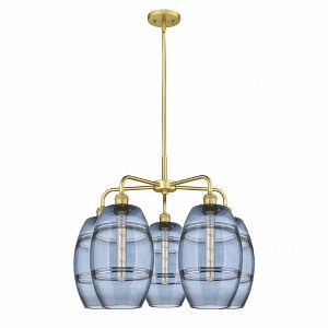Vaz - 5 Light Stem Hung Chandelier In Industrial Style-15.38 Inches Tall and 26 Inches Wide - 1 of 1