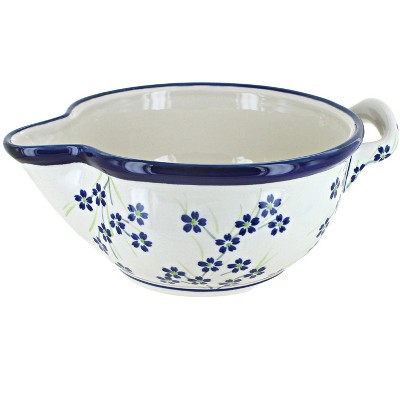 Blue Rose Polish Pottery 1252 Zaklady Batter Bowl