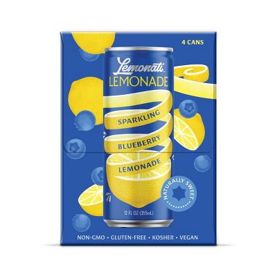 Lemonati Blueberry Sparkling Lemonade - 48 fl oz/4pk