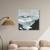 Art Remedy Gold over Blue Blue Abstract Wall Art Unframed - 2 of 4