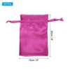 Unique Bargains Mini Smooth Soft Wedding Christmas Satin Bags with Drawstring 30 Pcs - 2 of 4
