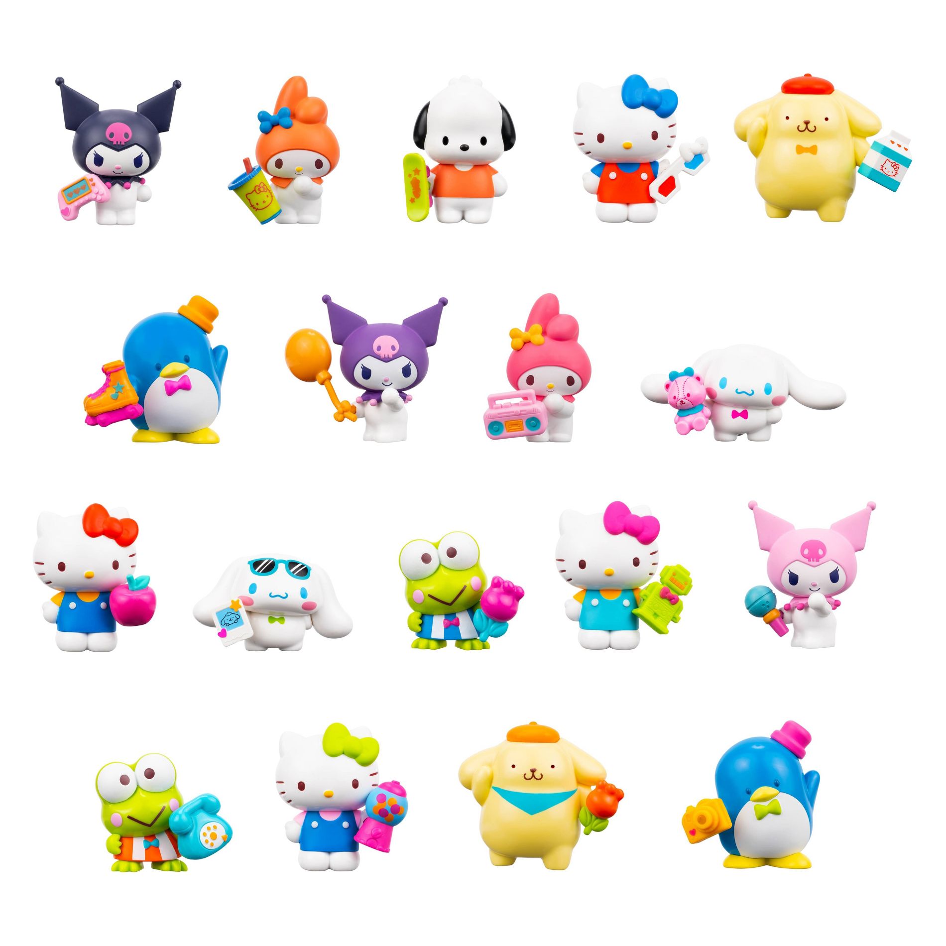 Hello Kitty 2" Retro Rainbow Blind Single Figures
