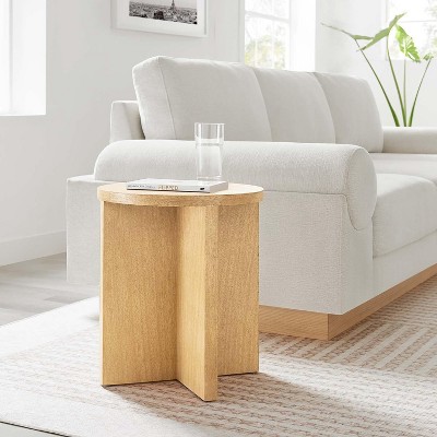 Modway Silas Round Mango Wood Side Table