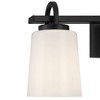 Possini Euro Design Possini Euro Barnes 24" Wide Black 3-Light Bath Light - 3 of 4