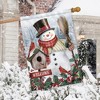 Briarwood Lane Winter House Flag 40x28 For Outdoor Jolly Snowman Welcome For Winter House Flag - 4 of 4