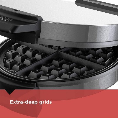 Stainless Steel Belgian-Style Non-Stick Waffle Maker