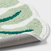 Leaf Shaped Machine Washable Non-Slip Bath Rug Green - Room Essentials™ - 4 of 4