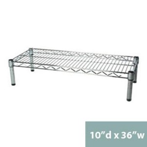 Shelving.com Chrome Wire Shelving with 1 Tier Shelf - - 1 of 3