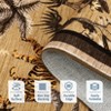 Modern Washable Area Rug for Living Room, Animal Print Floor Rug with Non Slip Backing, Low Pile Stain Resistant Carpet - 4 of 4