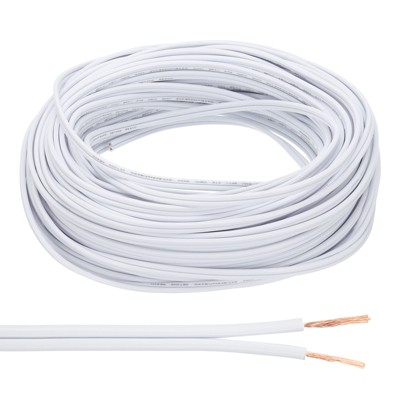 Unique Bargains Tinned Copper Insulated Heat Resistant PVC Covered 300V SPT-1 Round Wire 18AWG
