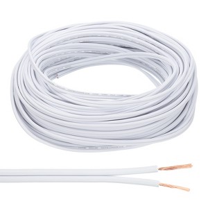 Unique Bargains Tinned Copper Insulated Heat Resistant PVC Covered 300V SPT-1 Round Wire 18AWG - 1 of 4