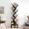8-Tier Tree Bookshelf, Industrial Retro Storage Rack, Bookcase with Open Bookshelf - 3 of 4