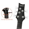 Karl Home GIB 5 String Electric Bass Guitar Full Size SS Pick-up Black - 2 of 4