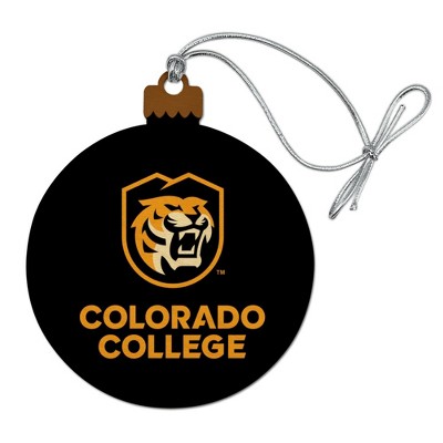 Colorado College Tigers Logo Wood Christmas Tree Holiday Ornament