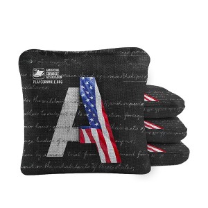 Skip's Garage | USA Flag Constitution Synergy Pro Cornhole Bags (Set of 4) - 1 of 4