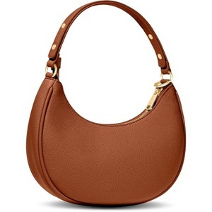 Crescent Bags with RFID Protection, Half Moon Clutch Purses for Women with Anti-Theft Clip - 1 of 4