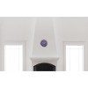 14" x 1.8" Vines And Dots Shadow Purple Decorative Wall Clock Silver Frame - By Chicago Lighthouse - 3 of 3