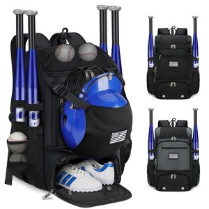 Baseball Backpack, Lightweight Softball Bag with Shoe Compartment Baseball Bag for Youth & Adult Softball Bat Bag - 1 of 4