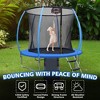 NAYSAYE Trampoline 12FT with Slide Basket Board and Safety Net for Outdoor Fun for Kids Backyard, Black and Blue, 58.66"*22.83"*12.40" - 2 of 4