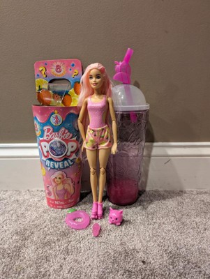 Barbie Pop Reveal Fruit Series Strawberry Lemonade Doll, 8 Surprises  Include Pet, Slime, Scent & Color Change : Target