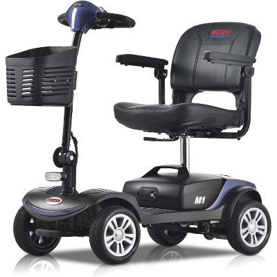 Scooters for Adults 4 Wheel Powered Mobility Scooters Folding Electric Bike for Seniors 330 lbs Capacity Bicycle 20 Miles LED Light