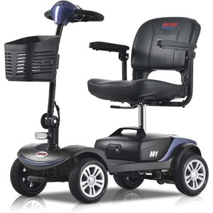 Scooters for Adults 4 Wheel Powered Mobility Scooters Folding Electric Bike for Seniors 330 lbs Capacity Bicycle 20 Miles LED Light - 1 of 4