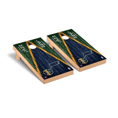 NBA Utah Jazz Premium Cornhole Board Triangle Weathered Version
