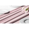 RCZ Décor Silky Touch Chiffon Table Runner With Two Style Ribbon Ties - 10ft.  Table Runner, Wedding Table Runner 29 x 120 Inches - 3 of 4