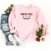 Simply Sage Market Women's Graphic Sweatshirt EmbroideredNorth Pole University -Red Ink - 3 of 3