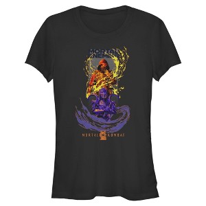 Juniors Mortal Kombat II Scorpion and Noob Saibot Enemies T Shirt - 1 of 2