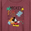 Women's - Disney - Mickey Mouse Lightweight French Terry Wide Neck Long Sleeve Shirt - 2 of 4