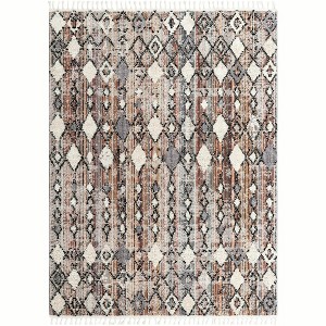 Unique Loom    Cherokee Clemson Area Rug - 1 of 3