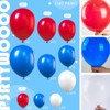 PartyWoo Balloons Red White Royal Blue 18 12 10 5 Inch 140 pcs - 2 of 4