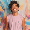 Dalix Ghost Embroidered Muscle Tank Cotton Soft Summer Mens - 4 of 4
