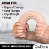 CanDo Twist-n' Bend Flexible Resistance Bars For Grip And Forearm Strengthening, Physical Therapy, Rehabilitation, Injury Recovery, and Pain Relief - 3 of 4