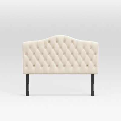 Eluxury Grenada Adjustable Tufted Headboard, Full/queen, Cream : Target