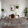 Washable Rugs Non-Slip Traditional Oriental Area Rug Floral Printed Low Pile Carpet  Stain-Resistant Vintage Accent Rug with TPR Backing - 3 of 4