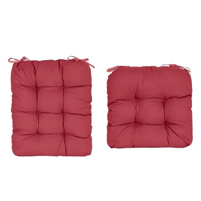 2Pcs/Set 1Pc Back Cushion and 1Pc Seat Cushion Rocking Chair Cushion Upper And Lower Back And Seat Sets