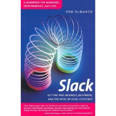 Slack - by  Tom DeMarco (Paperback)