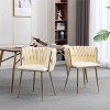 Okak Modern Stylish Design Home Dining Chairs for Kitchen Dining Room,Metal Frame & Upholstered Seating Dining Chair Set of 2 - 2 of 4