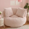 KTMBDW Bean Bag Chair, Corduroy Bean Bag Sofa with Filler, Lazy Sofa Chair with 3 Pillows, Lounge Floor Sofa for Living Room Bedroom - 4 of 4