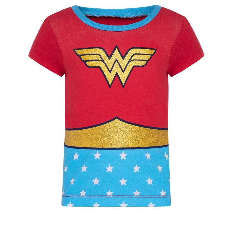 DC Comics Justice League Wonder Woman Costume Graphic T-Shirt and Cape , 3 of 8